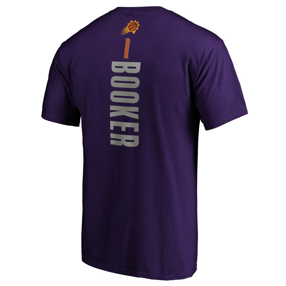 Devin Booker Phoenix Suns Playmaker Name & Number T-Shirt Purple - NBA