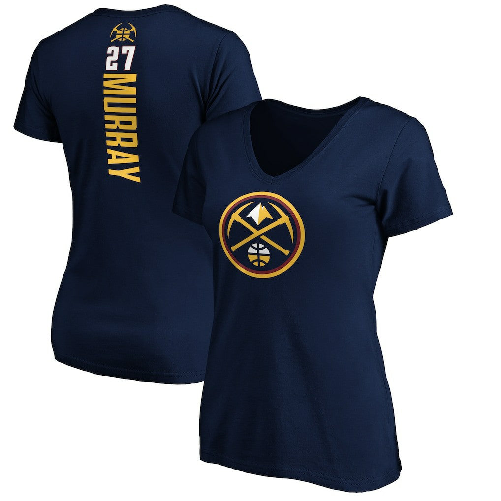 Jamal Murray Denver Nuggets Women's Playmaker Name & Number T-Shirt Navy - NBA