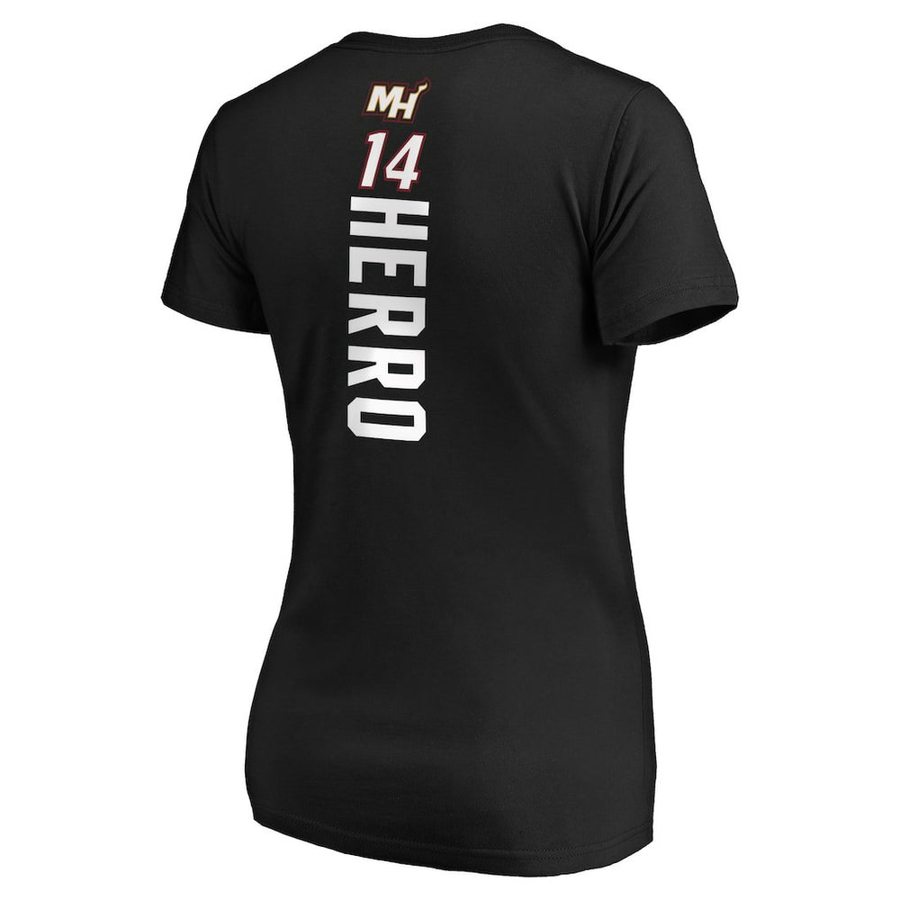 Tyler Herro Miami Heat Women's Team Playmaker Name & Number T-Shirt Black - NBA