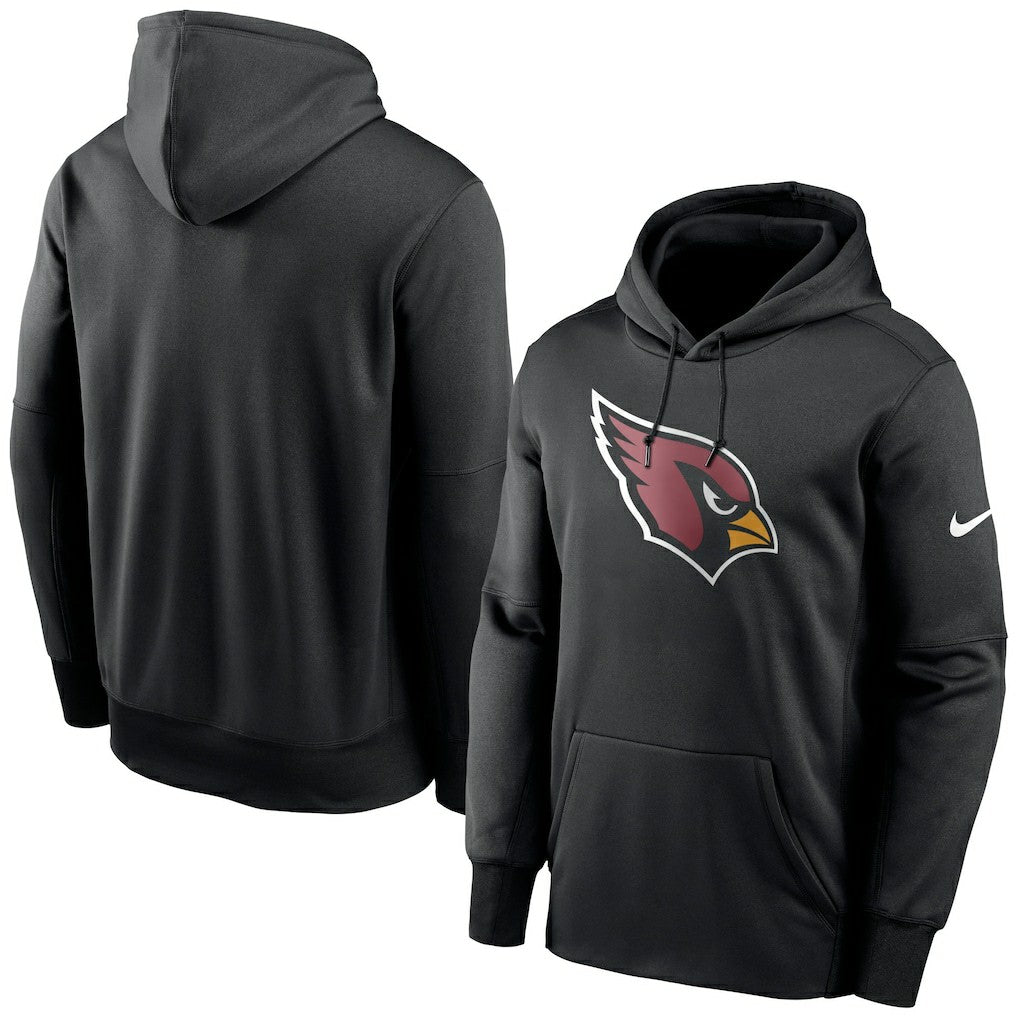 Arizona Cardinals Fan Gear Primary Logo Therma Performance Pullover Hoodie Black | Nike for Sale