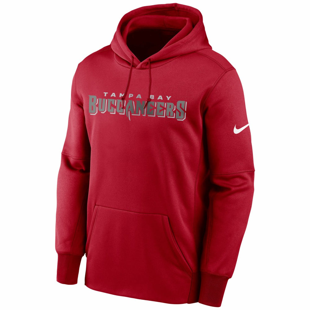 Tampa Bay Buccaneers Fan Gear Wordmark Performance Pullover Hoodie Red | Nike for Sale