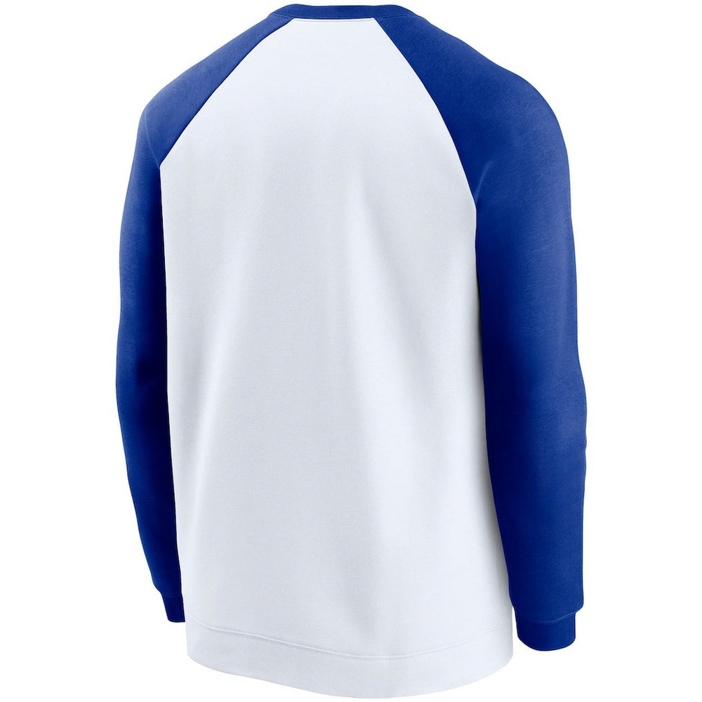 Dallas Cowboys Fan Gear Throwback Go Helmet Sweatshirt White/Royal | Nike for Sale