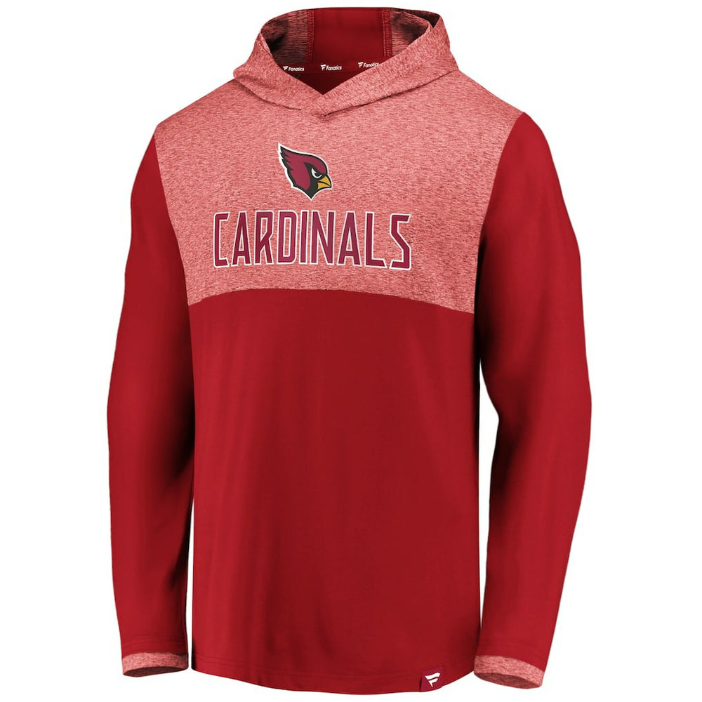 Arizona Cardinals Iconic Marbled Clutch Hoodie Long Sleeve T-Shirt Cardinal | Fanatics