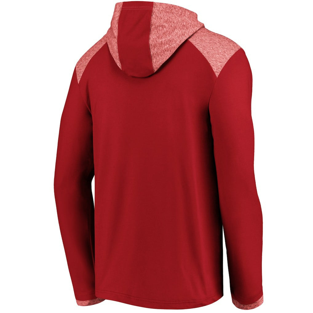 Arizona Cardinals Iconic Marbled Clutch Hoodie Long Sleeve T-Shirt Cardinal | Fanatics