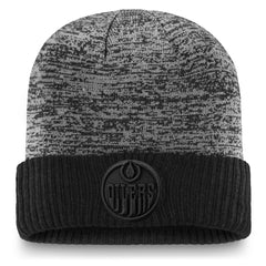 Edmonton Oilers Fanatics Authentic Pro Travel & Training Cuffed Knit Hat - Black - NHL