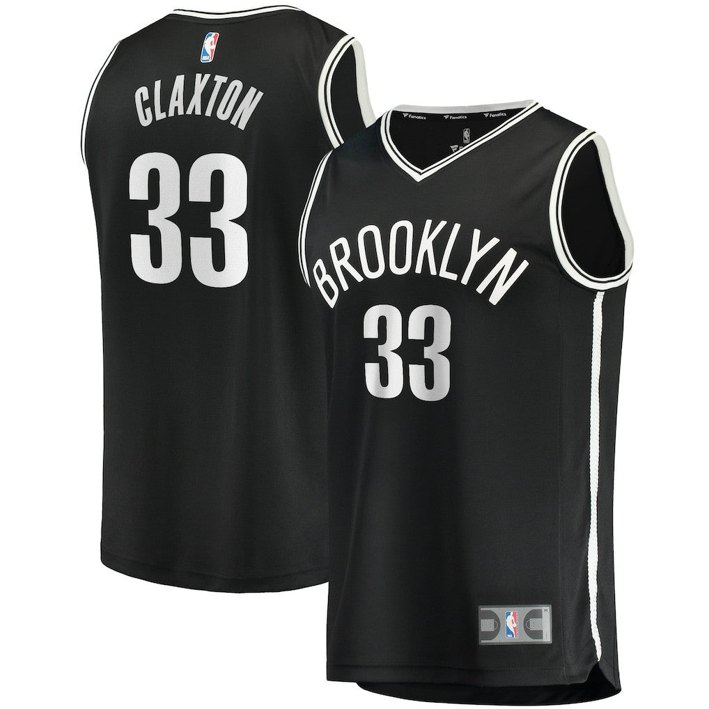 Nicolas Claxton Brooklyn Nets Fast Break Player Jersey Icon Edition Black - NBA