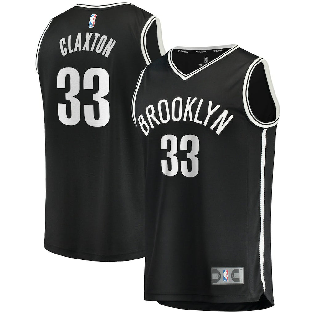 Nicolas Claxton Brooklyn Nets Fast Break Player Jersey Icon Edition Black - NBA