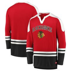Chicago Blackhawks Fanatics Iconic Slapshot Long Sleeve T-Shirt - Red/Black - NHL