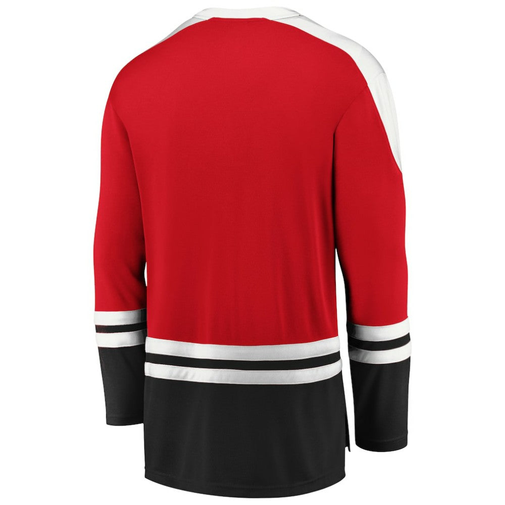 Chicago Blackhawks Fanatics Iconic Slapshot Long Sleeve T-Shirt - Red/Black - NHL
