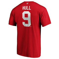 Bobby Hull Chicago Blackhawks Fanatics Authentic Stack Retired Player Name & Number T-Shirt - Red - NHL