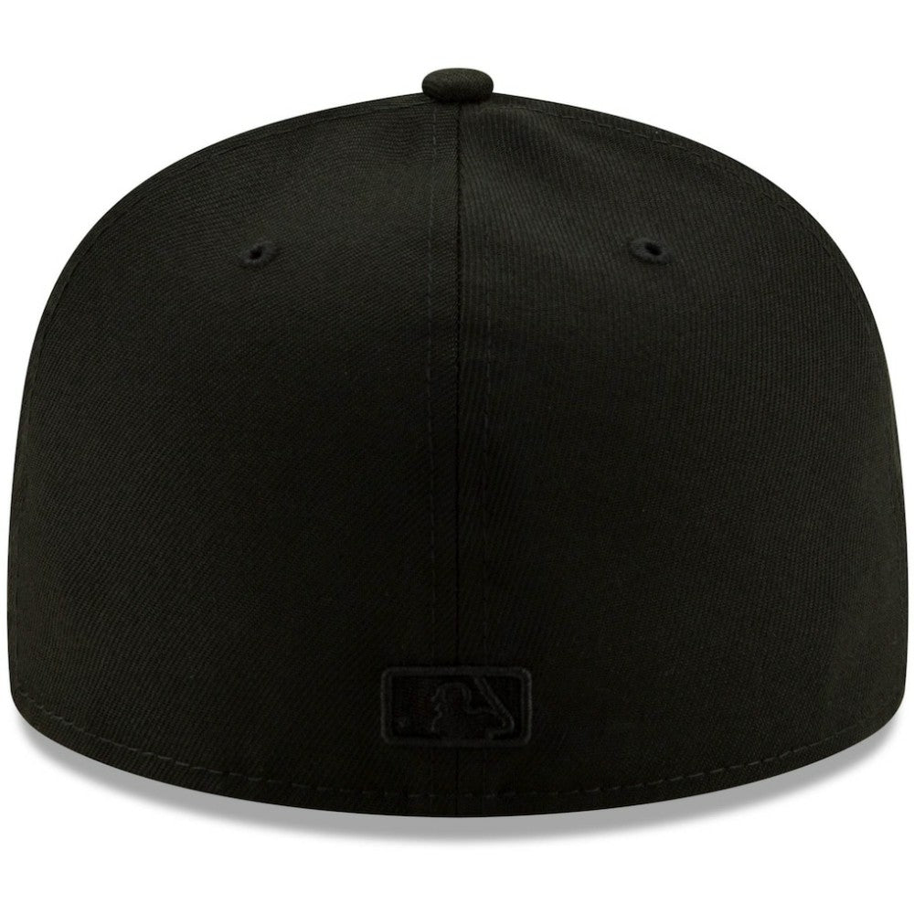 San Diego Padres New Era Black on Black 59FIFTY Fitted Hat - MLB
