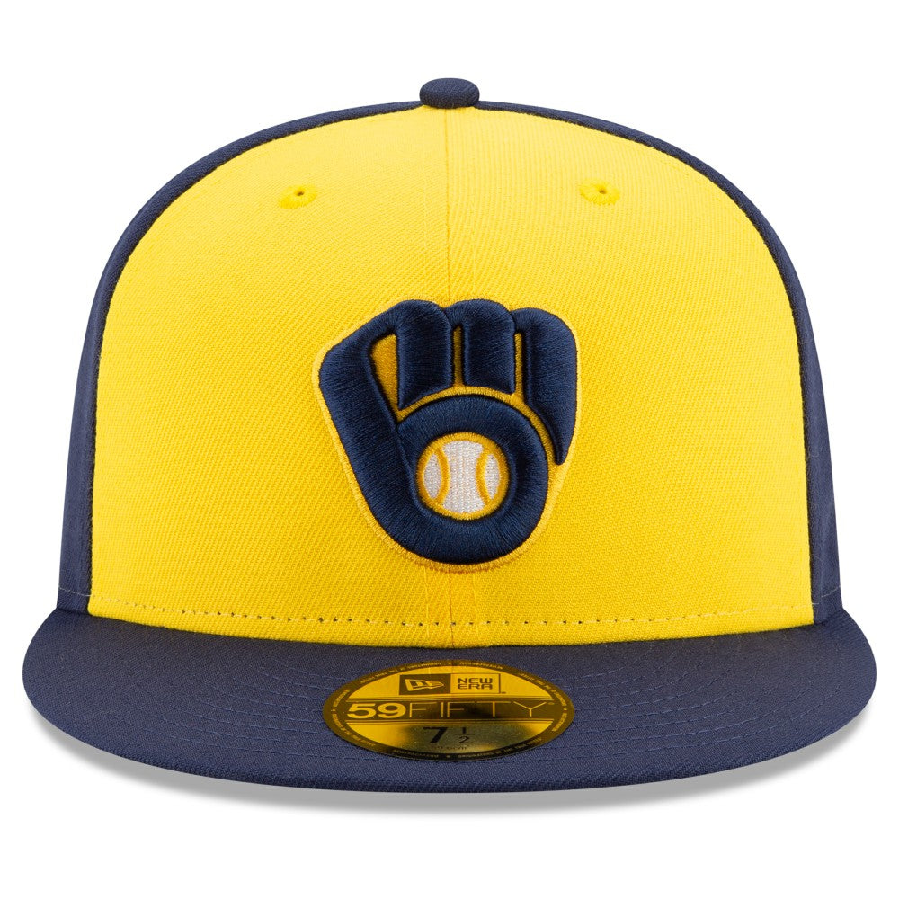 Milwaukee Brewers New Era Alternate Authentic Collection On-Field 59FIFTY Fitted Hat - MLB