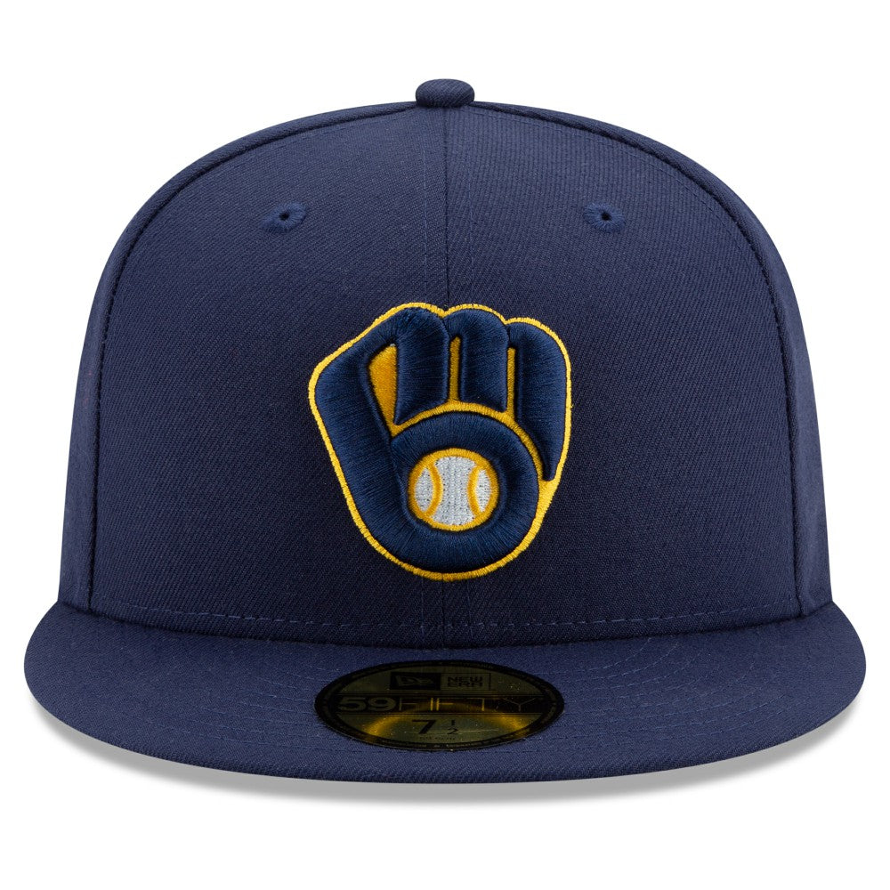 Milwaukee Brewers New Era Home Authentic Collection On-Field 59FIFTY Fitted Hat - MLB