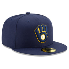 Milwaukee Brewers New Era Home Authentic Collection On-Field 59FIFTY Fitted Hat - MLB