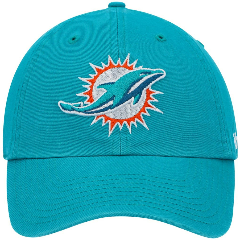 Miami Dolphins '47 Primary Clean Up Adjustable Hat Aqua | 47 brand