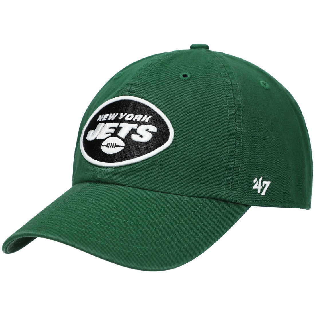 New York Jets '47 Primary Clean Up Adjustable Hat Green | 47 brand