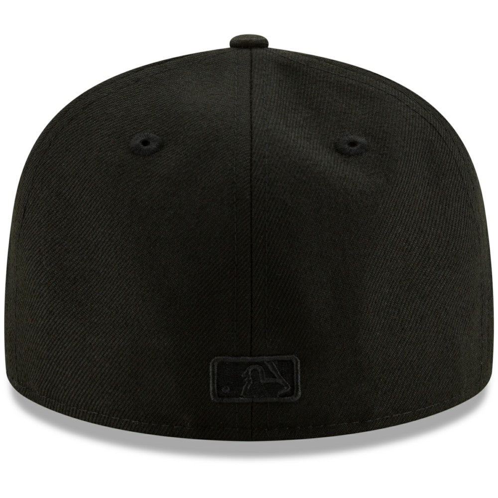 Milwaukee Brewers New Era Black on Black 59FIFTY Fitted Hat - MLB