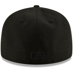 Milwaukee Brewers New Era Black on Black 59FIFTY Fitted Hat - MLB