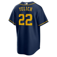 Christian Yelich Milwaukee Brewers Nike Alternate 2 Replica Jersey - MLB