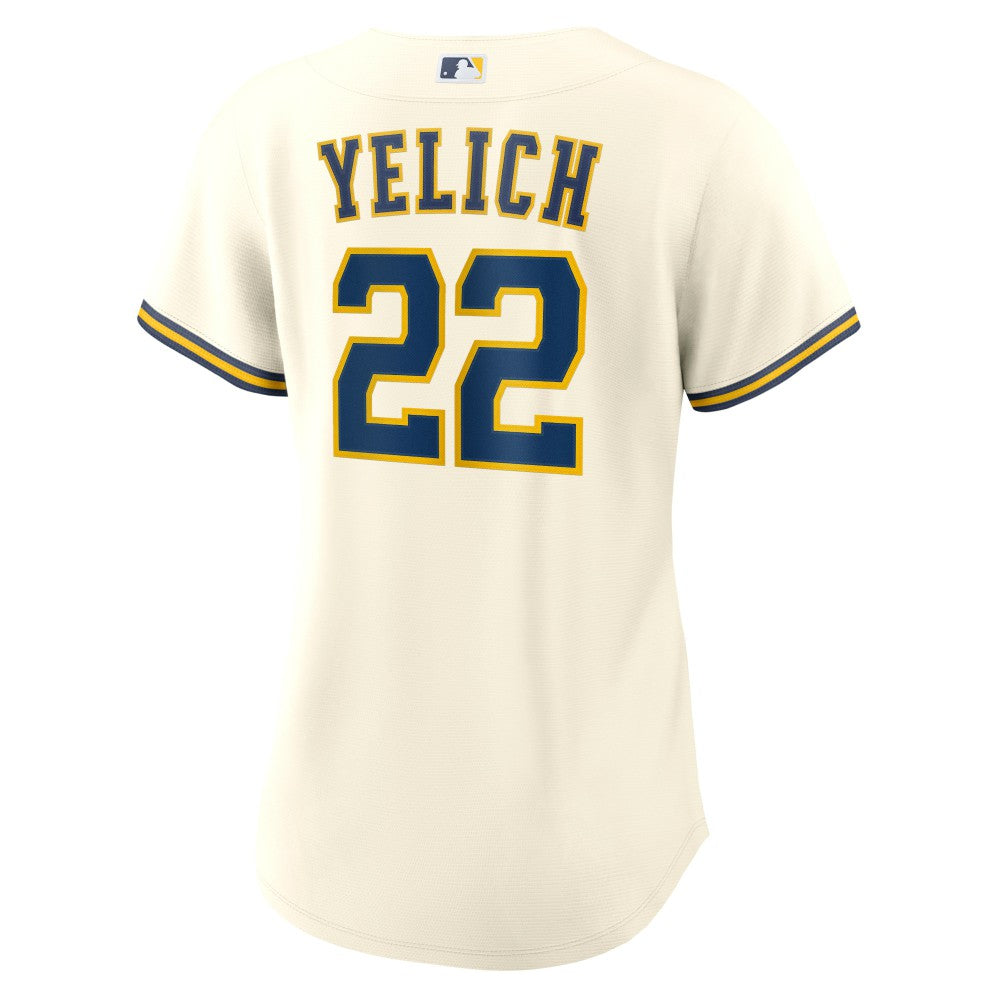 Christian Yelich Milwaukee Brewers Nike Women's Home Replica Player Jersey - MLB