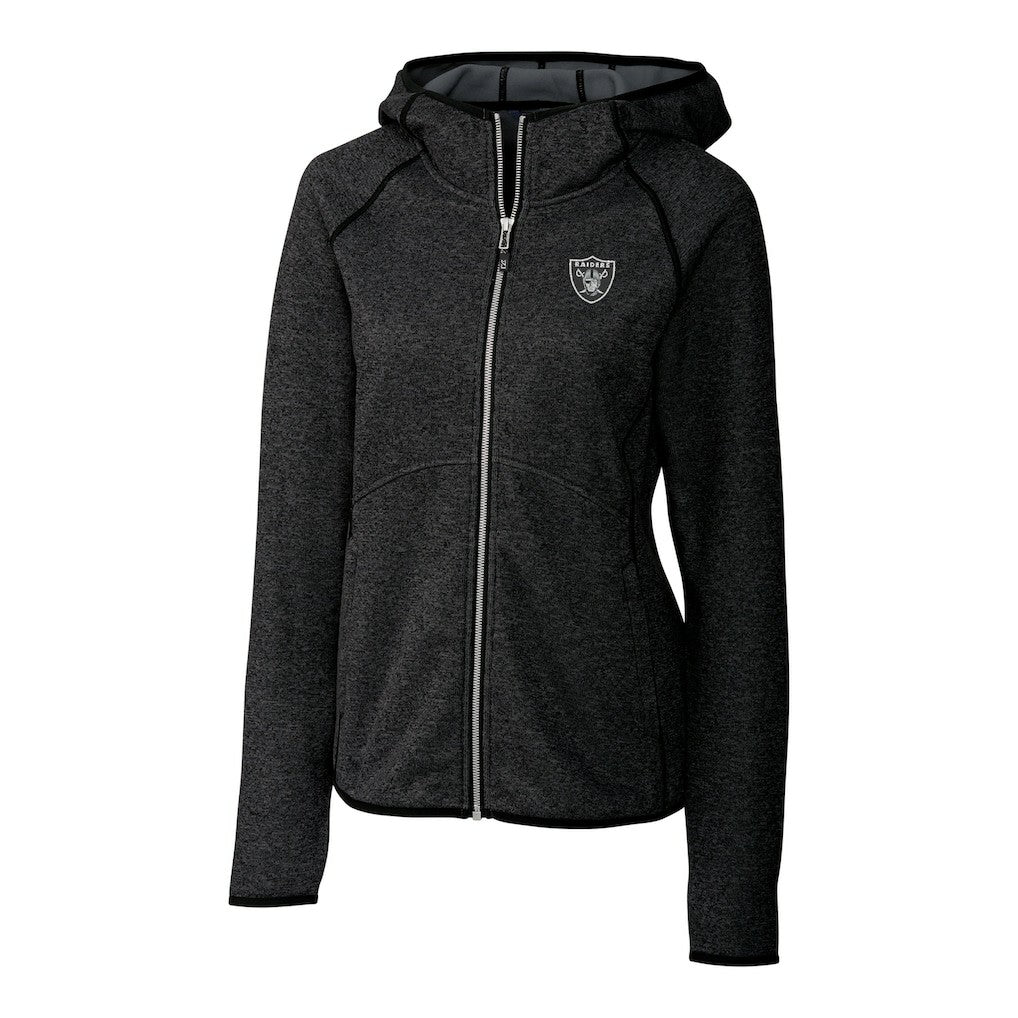 Las Vegas Raiders Cutter & Buck Women's Mainsail Full-Zip Jacket Black | NFL