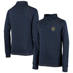 Milwaukee Brewers Stitches Youth Raglan Quarter-Zip Jacket - MLB