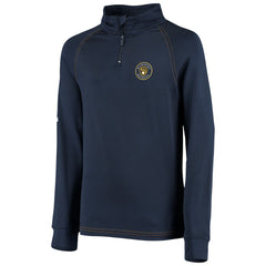 Milwaukee Brewers Stitches Youth Raglan Quarter-Zip Jacket - MLB