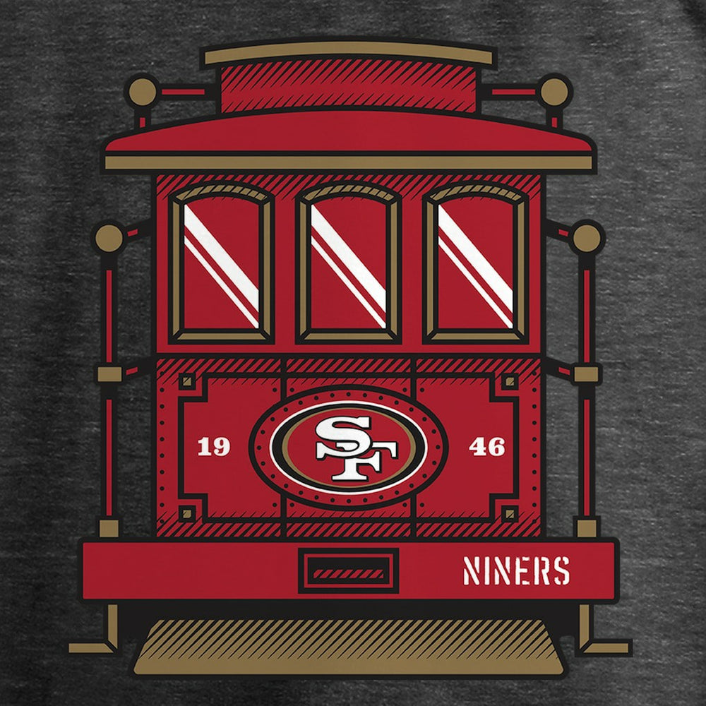 San Francisco 49ers Hometown Trolley Car Long Sleeve T-Shirt Heather Gray | NFL