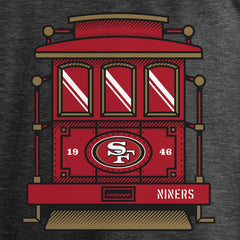 San Francisco 49ers Hometown Trolley Car Long Sleeve T-Shirt Heather Gray | NFL