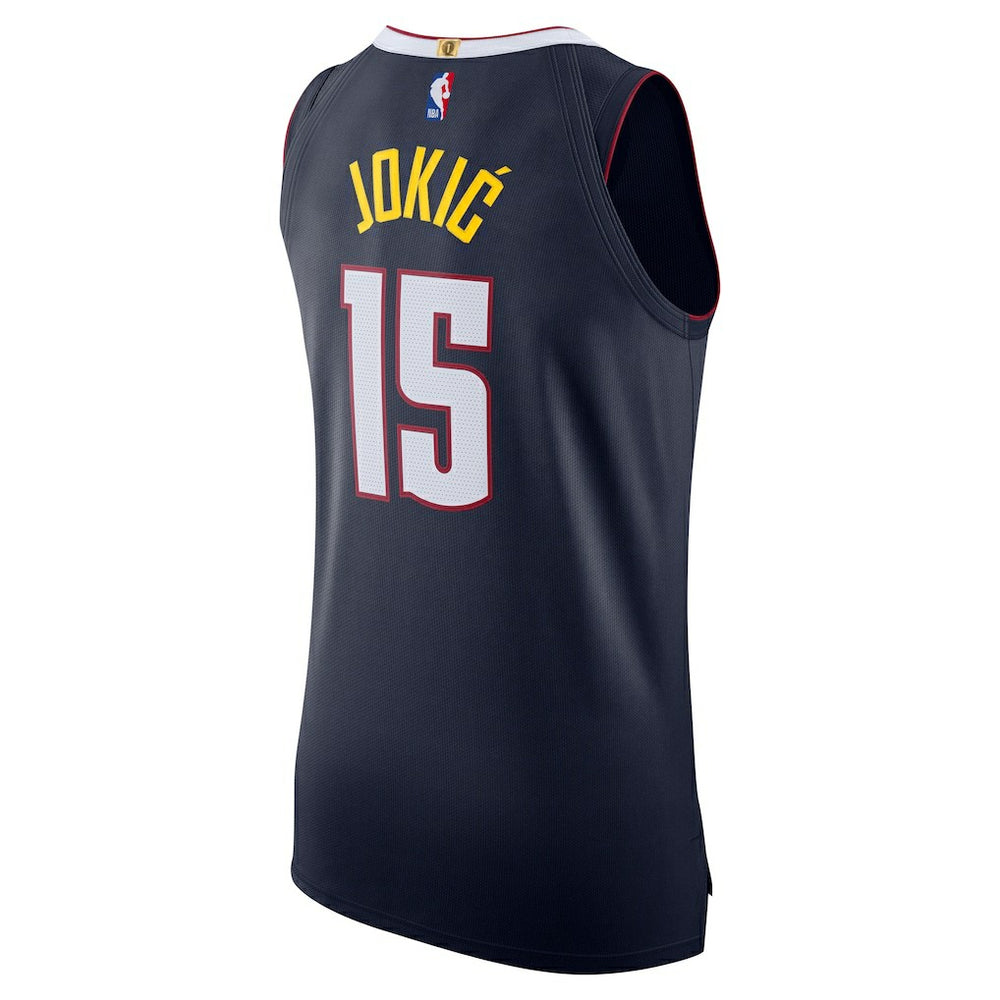 Nikola Jokic Denver Nuggets Authentic Jersey Icon Editi- Navy - NBA