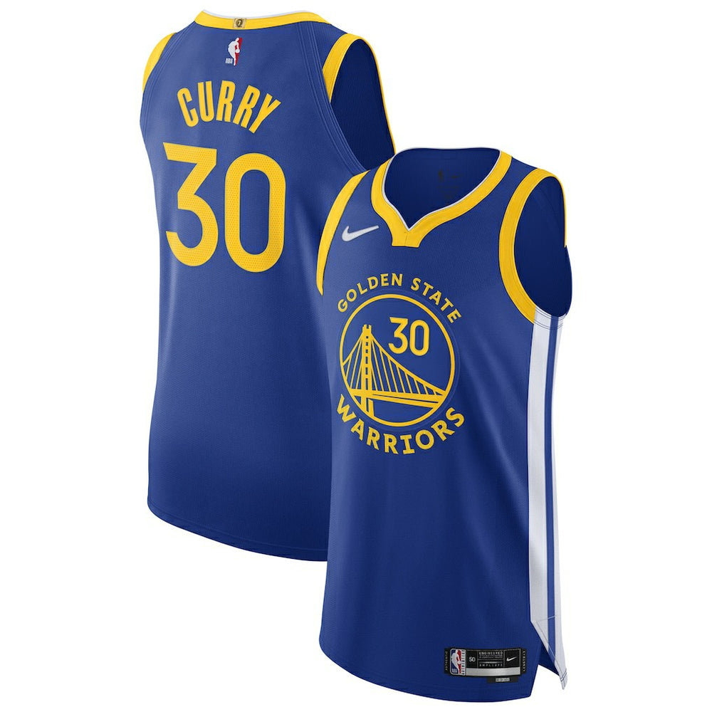 Stephen Curry Golden State Warriors Authentic Jersey Icon Editi- Royal - NBA