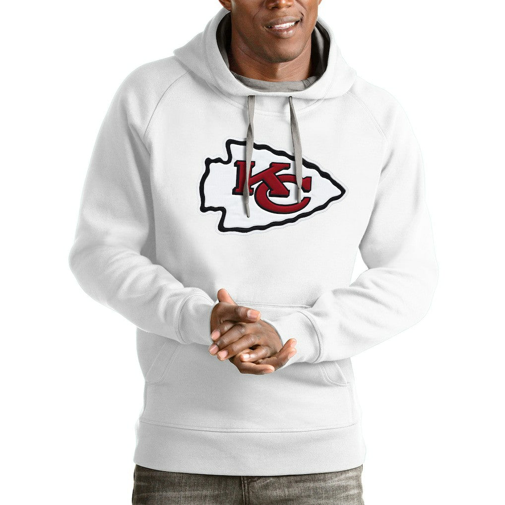 Kansas City Chiefs Antigua Victory Pullover Hoodie White | NFL
