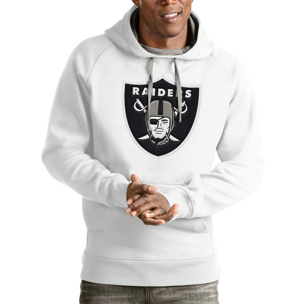 Las Vegas Raiders Antigua Victory Pullover Hoodie White | NFL