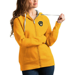 Milwaukee Brewers Antigua Women's Victory Full-Zip Hoodie - MLB