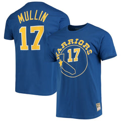 Chris Mullin Golden State Warriors Hardwood Classics Name & Number Team T-Shirt Royal - NBA