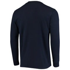 New England Patriots Dunbrooke Logo Maverick Thermal Henley Long Sleeve T-Shirt Navy | NFL