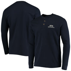 Seattle Seahawks Dunbrooke Logo Maverick Thermal Henley Long Sleeve T-Shirt Navy | NFL