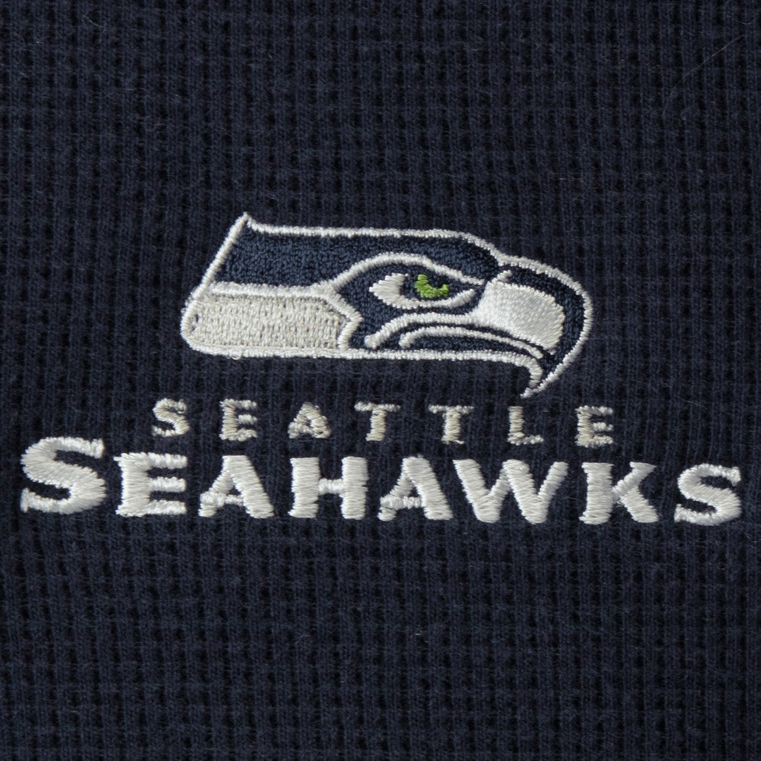 Seattle Seahawks Dunbrooke Logo Maverick Thermal Henley Long Sleeve T-Shirt Navy | NFL