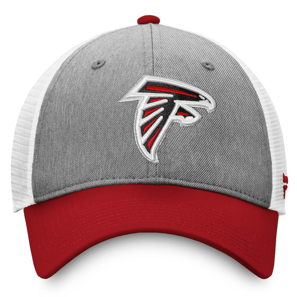 Atlanta Falcons Tri-Tone Trucker Snapback Hat Gray/Red | Fanatics
