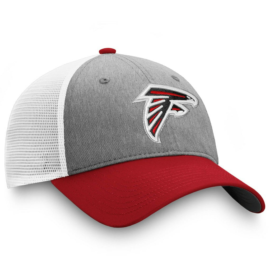Atlanta Falcons Tri-Tone Trucker Snapback Hat Gray/Red | Fanatics