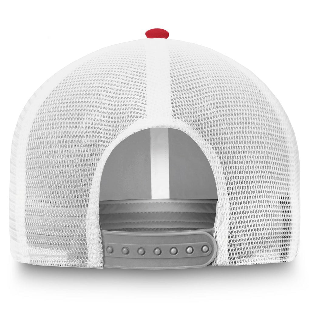 Atlanta Falcons Tri-Tone Trucker Snapback Hat Gray/Red | Fanatics