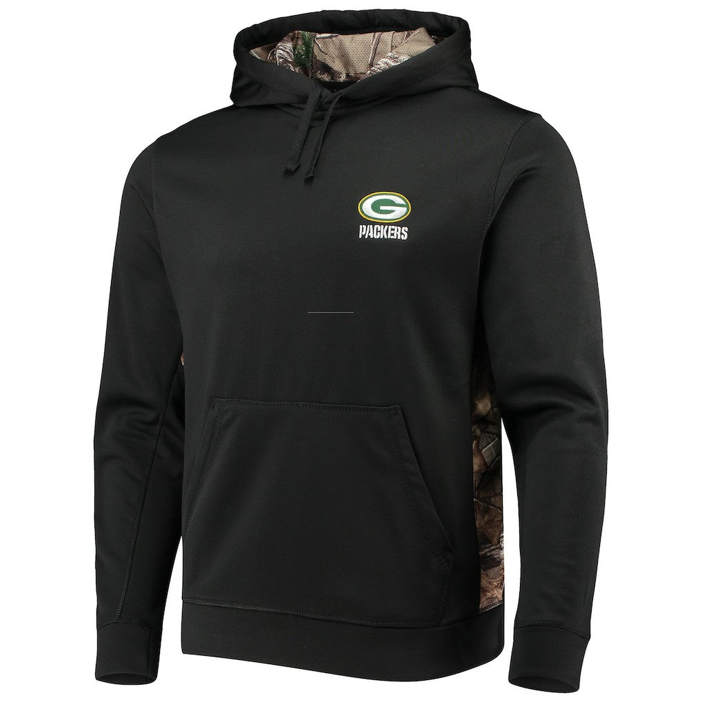 Green Bay Packers Dunbrooke Logo Ranger Pullover Hoodie Black/Realtree Camo | NFL