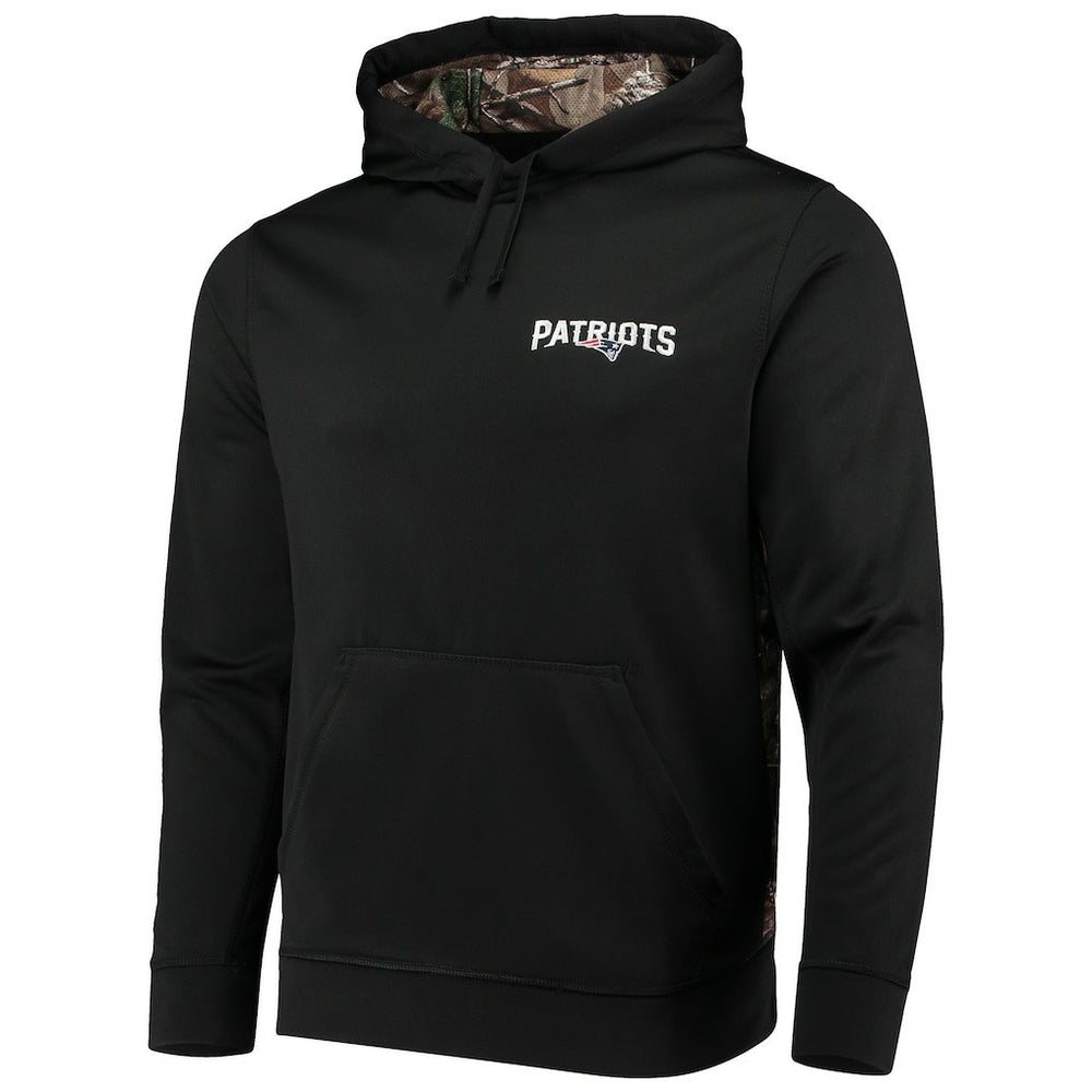 New England Patriots Dunbrooke Logo Ranger Pullover Hoodie Black/Realtree Camo | NFL