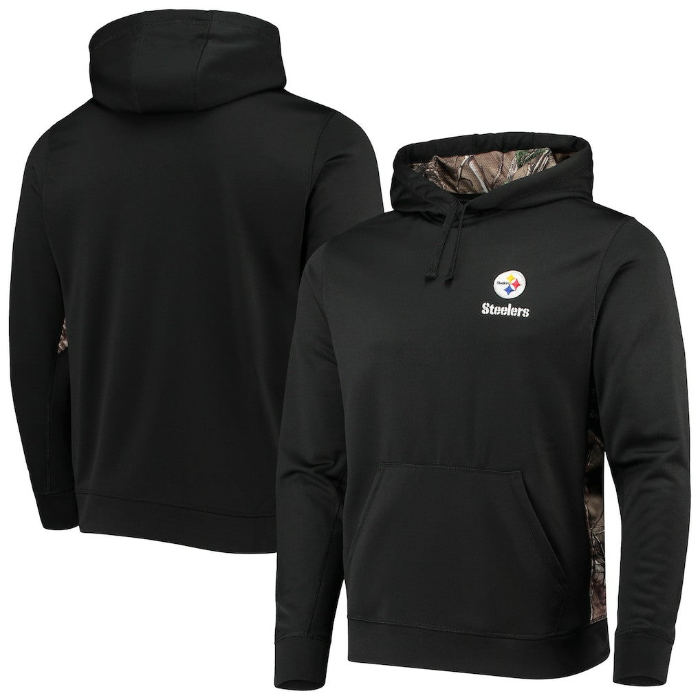 Pittsburgh Steelers Dunbrooke Logo Ranger Pullover Hoodie Black/Realtree Camo | NFL
