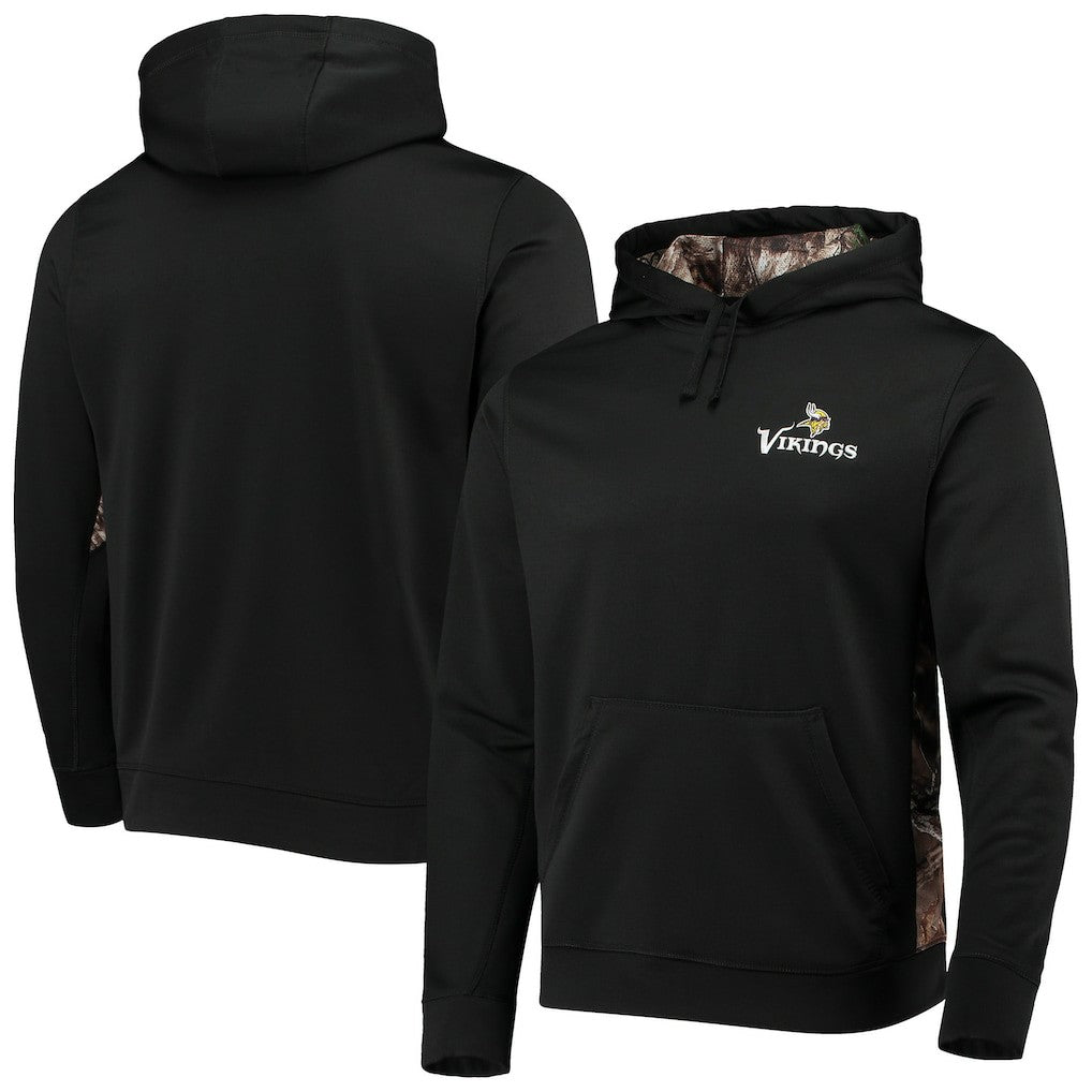 Minnesota Vikings Dunbrooke Logo Ranger Pullover Hoodie Black/Realtree Camo | NFL