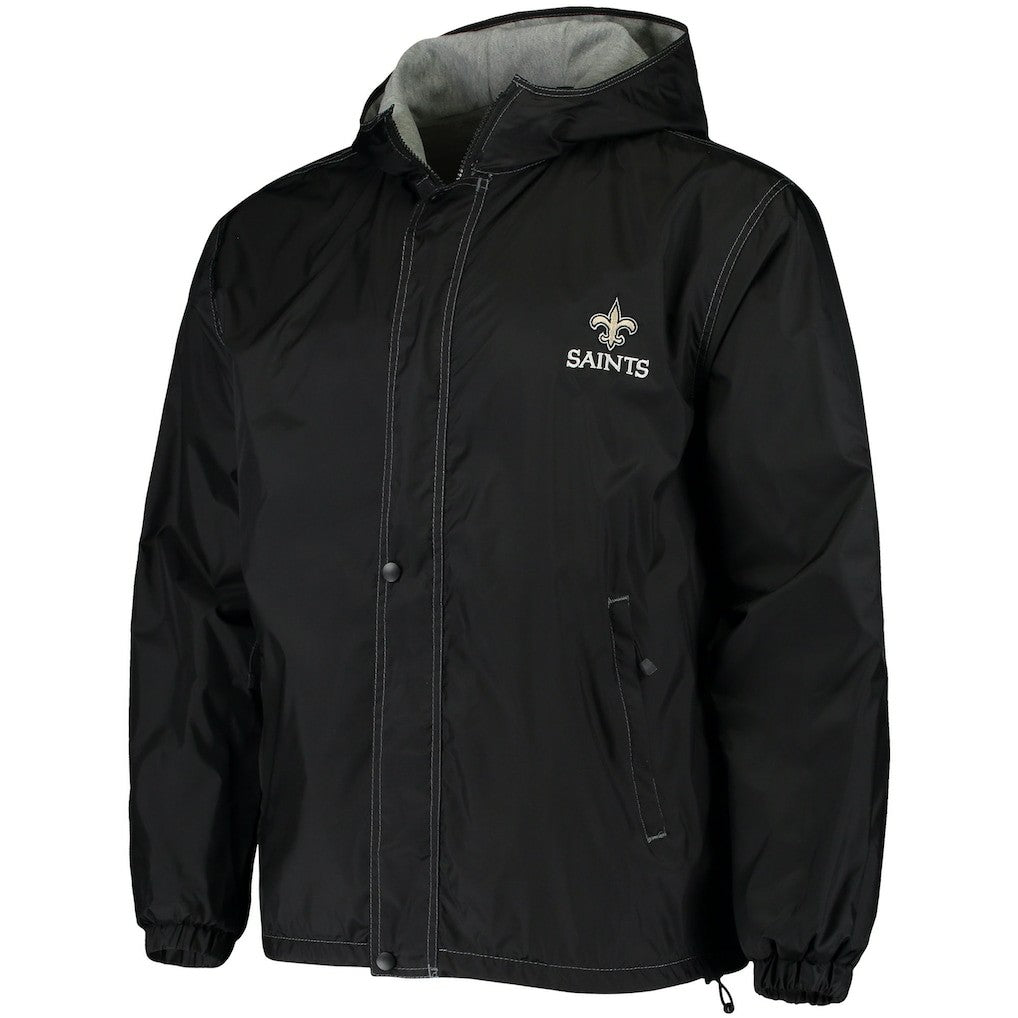 New Orleans Saints Dunbrooke Logo Legacy Stadium Full-Zip Jacket- Black | NFL