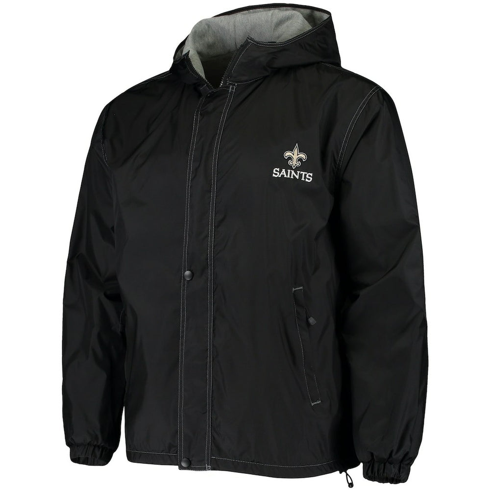 New Orleans Saints Dunbrooke Logo Legacy Stadium Full-Zip Jacket- Black | NFL