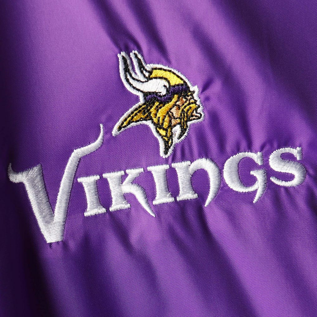 Minnesota Vikings Dunbrooke Logo Legacy Stadium Full-Zip Jacket- Purple | NFL