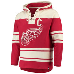 Steve Yzerman Detroit Red Wings '47 Player Lacer Pullover Hoodie - Red - NHL