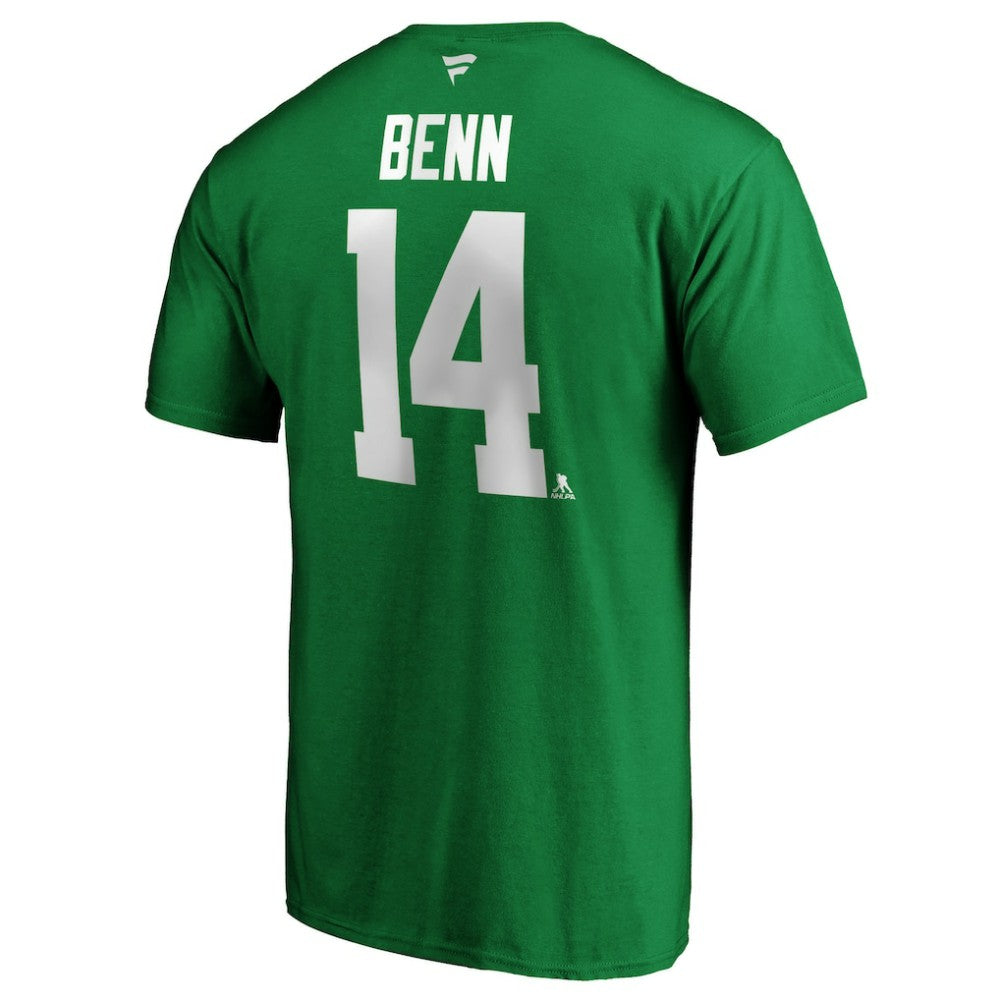 Jamie Benn Dallas Stars Fanatics Authentic Stack Player Name & Number T-Shirt - Kelly Green - NHL